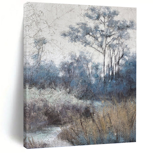 Large - Scale Hand - Painted Custom Abstract Painting (with Unique Textures), Suitable for Office and Bedroom DKH1458