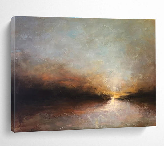 Large - Format Hand - Crafted Textured Abstract Wall Decor for Visual Attraction DKH774