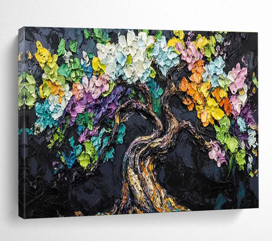 Artistic Original Massive Textured Hand - Painted Abstract Canvas for Creative Accents DKH825
