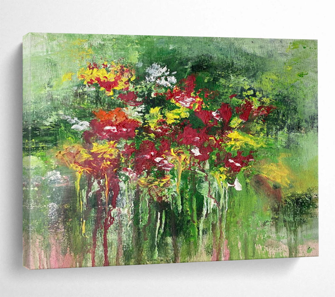 Custom - Designed Giant Abstract Canvas for Entryway DKH008