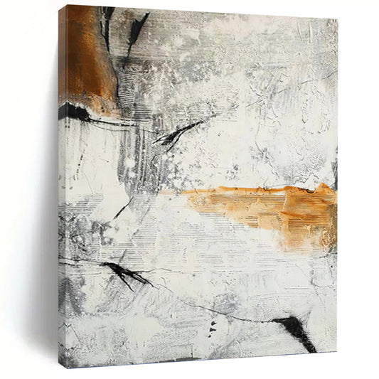 Extra - Large Hand - Painted Textured Custom Abstract Canvas, for Decorating Bar and Entryway DKH1457