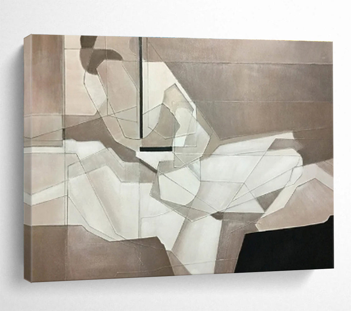 “Ethereal Echoes” Immense Abstract Wall Decor for Entryway & Bedroom DKH350
