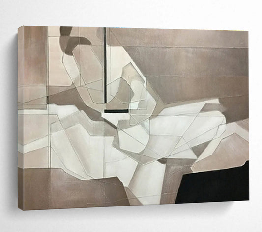 “Ethereal Echoes” Immense Abstract Wall Decor for Entryway & Bedroom DKH350
