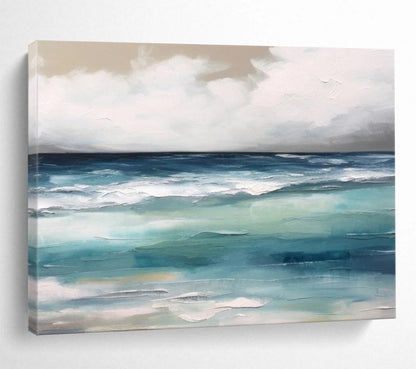 Calm Ocean Waves - Serene Bedroom Wall Art DLZ051