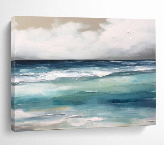 Calm Ocean Waves - Serene Bedroom Wall Art DLZ051