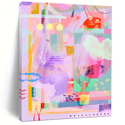 Large-Scale Custom Hand-Painted Abstract Art for Bedroom & Hotel LargeART1864