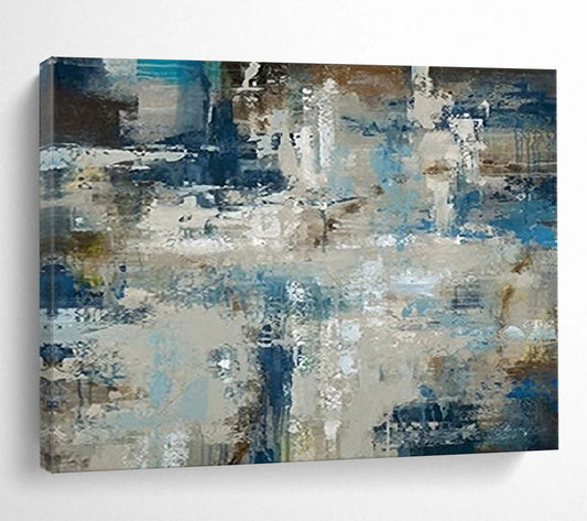 Textured Abstract Coastal - Modern Entryway Impact DLZ036