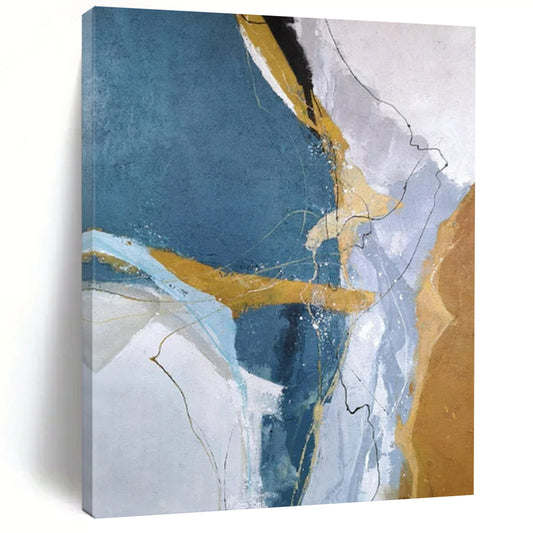 Gigantic-Scale Hand-Painted Abstract Wall Murals for Office & Bar LargeART2332