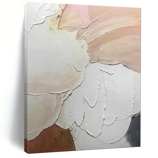 Earthy & Natural Hand-Painted Custom Abstract Painting for Dining Room & Hotel LargeART1991