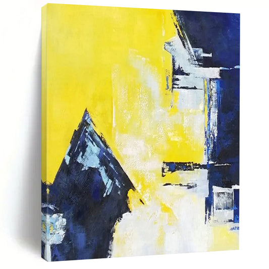 Massive-Scale Hand-Painted Abstract Canvases for Living Room & Office LargeART2304