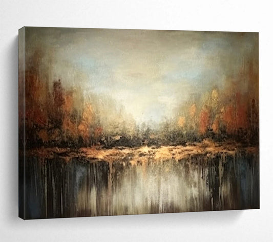 Misty Forest Reflection - Enchanting Living Room Escape DLZ060