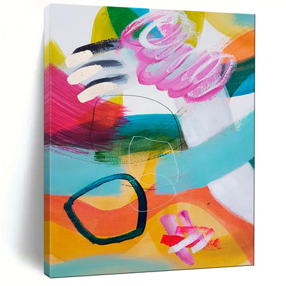 Custom Hand-Painted Abstract Painting for Bedroom & Hallway LargeART1824