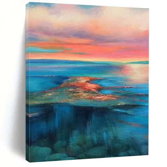 Gargantuan Hand - Painted Textured Custom Abstract Work for Entryway and Hotel DTP018