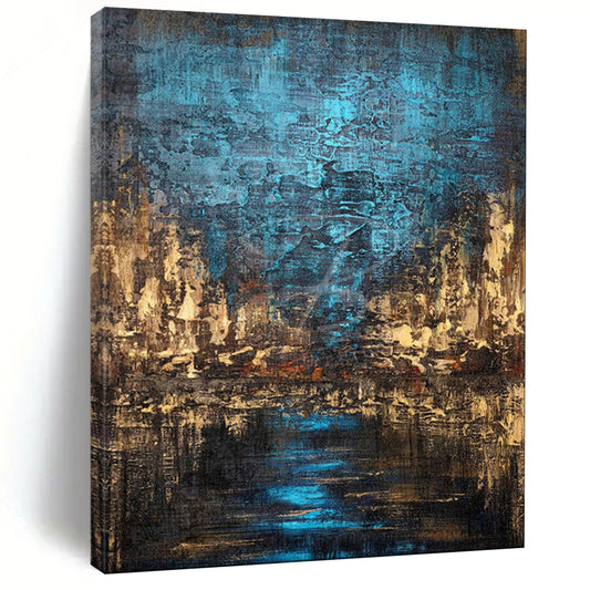 Minimalist Textured Abstract Wall Art for Office & Guest Room LargeART2074