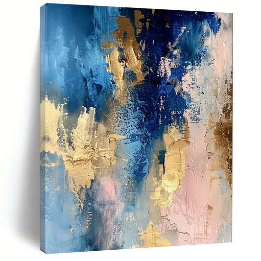 Colossal - Sized Hand - Painted Custom Abstract Gem for Entryway and Living Room DTP072