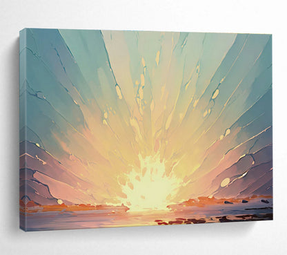 Colossal Textured Hand - Painted Abstract Painting for Space Accent DKH665