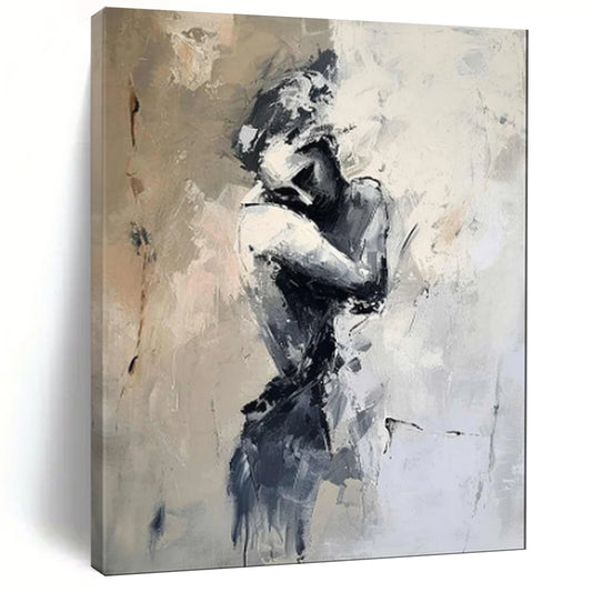 Custom Hand-Painted Abstract Mural for Office & Hotel LargeART1832