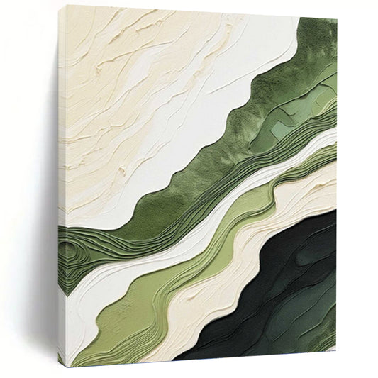 Colossal - Sized Hand - Painted Custom Abstract Painting (with Expressive Textures), for Living Room and Entryway DKH1486