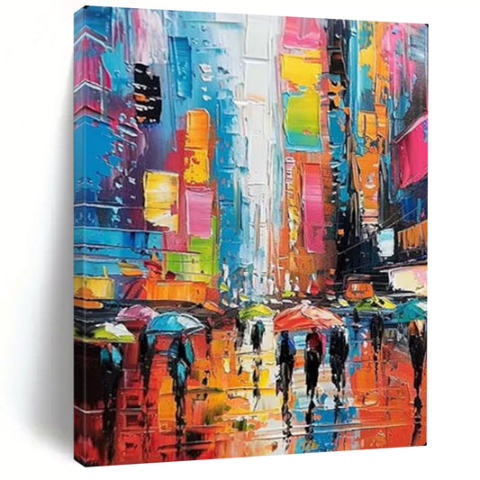 Hand-Painted Large-Scale Textured Abstract Wall Art for Living Room & Studio LargeART2141