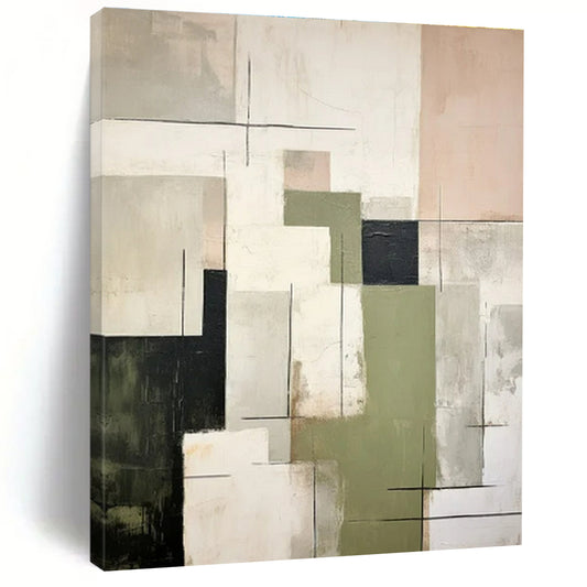Custom Hand-Painted Abstract Painting for Office & Hotel Outdoor Patios LargeART1445