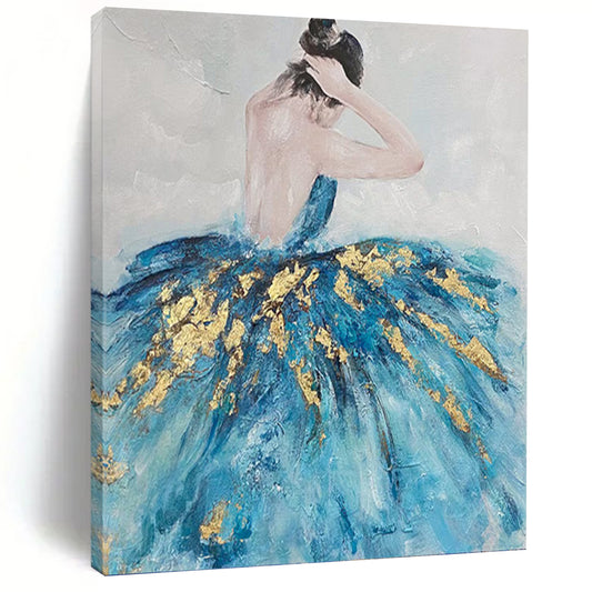 Large - Sized Stimulating Hand - Painted Textured Abstract on Canvas for Office & Living Room DKH1414