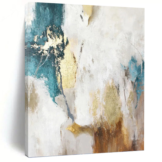 Enormous Hand - Painted Custom Textured Abstract Artwork for Dining Room & Hallway DKH1014