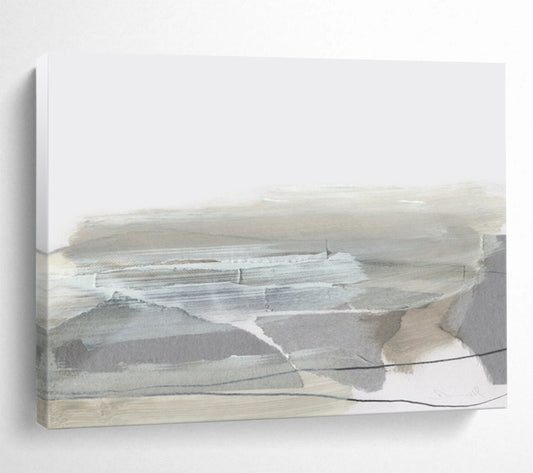 Minimalist Gray Landscape - Oversized Calm Office Art DLZ130