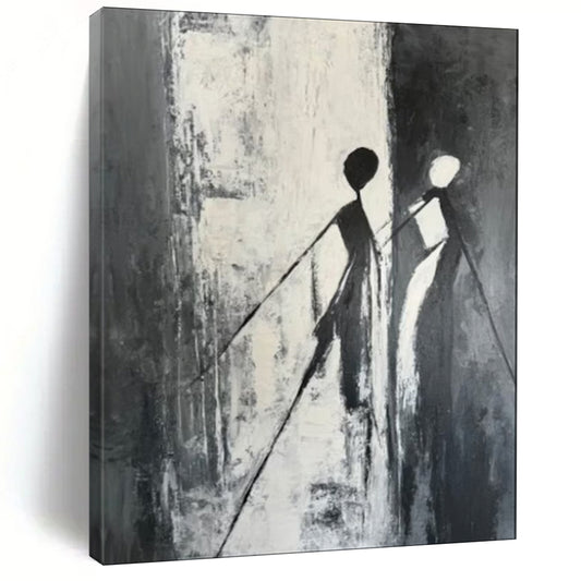Bold & Graphic Hand-Painted Custom Abstract Painting for Living Room & Office LargeART1996