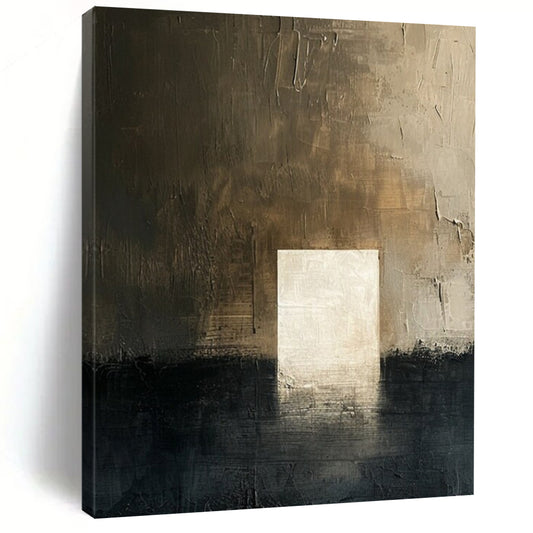 Immense Hand - Painted Textured Custom Abstract Canvas for Office and Entryway DTP008