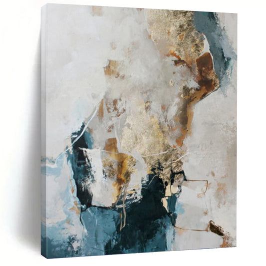 Grand Hand - Crafted Custom Textured Abstract Canvas for Office & Entryway DKH1010