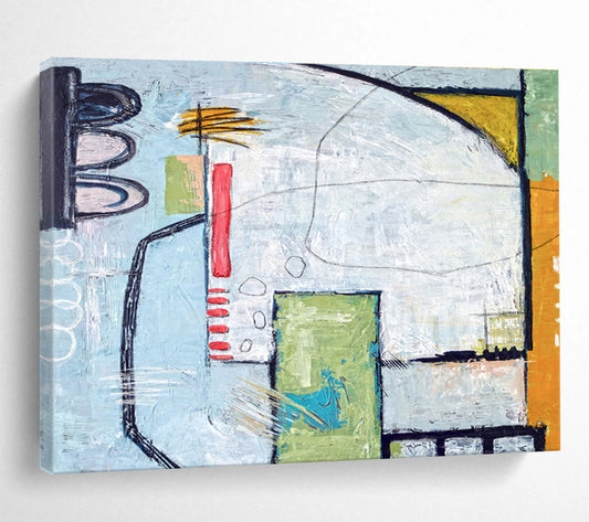 Vast Hand - Painted Abstract Mural for Hallway & Living Room DKH542