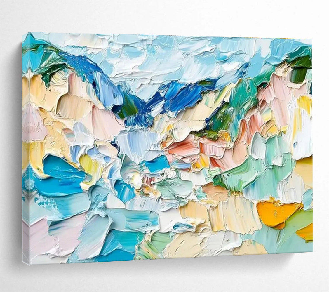 Vast Original Handmade Textured Abstract Wall Mural for Artistic Elevation DKH804