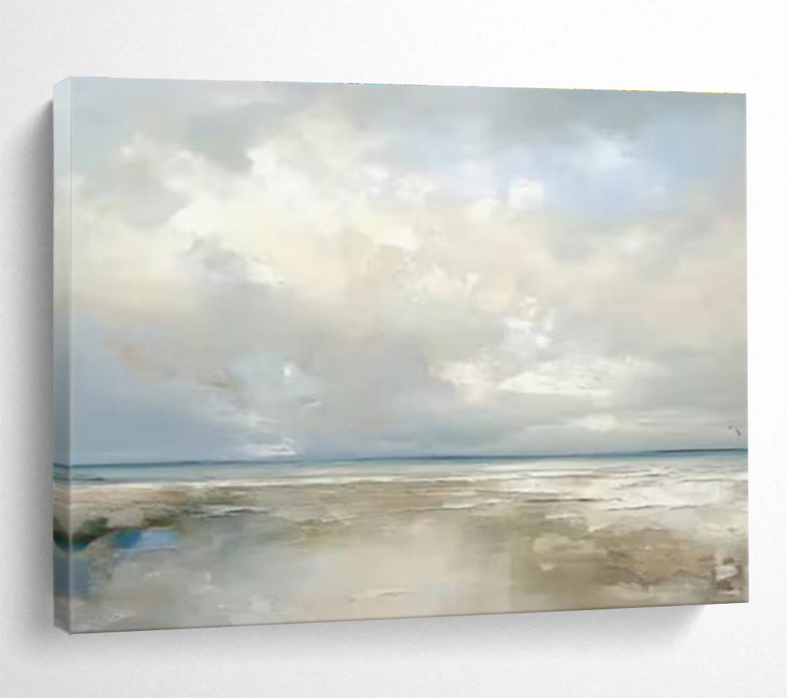 “Ethereal Impressions” Immense Abstract Wall Decor for Entryway & Bedroom DKH322