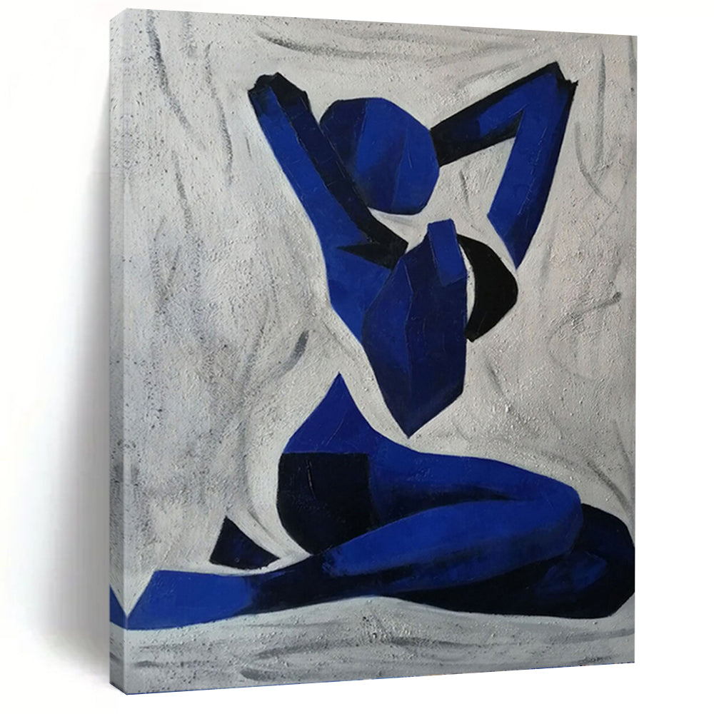 Tall - Formed Vertical Hand - Painted Textured Custom Abstract Ballad for Hotel and Dining Room DKH1568