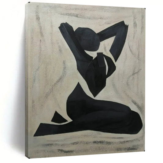 Hand-Painted Textured Abstract Mural for Bar & Hotel LargeART2164