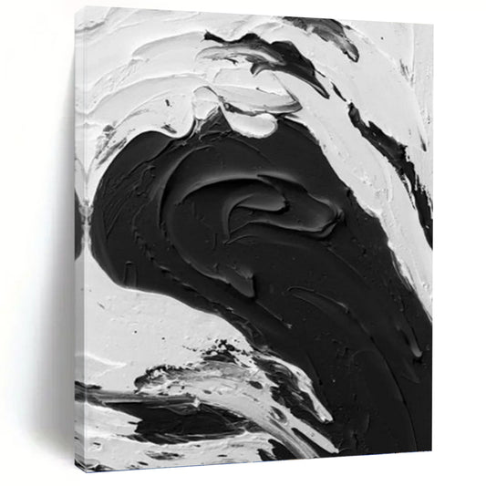 Vertical Hand - Painted Large Abstract Custom Work for Dining Room and Office DKH1679