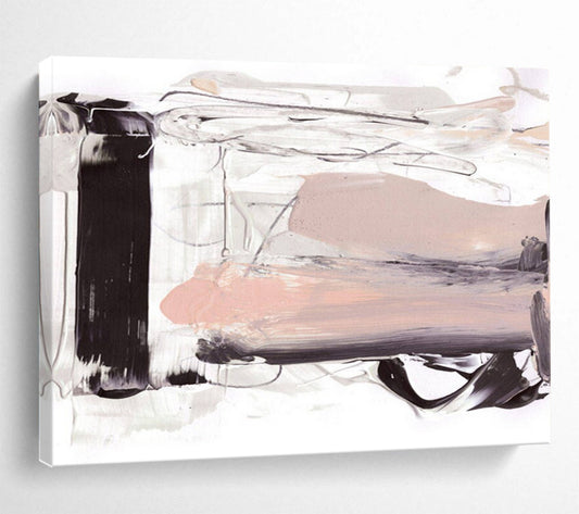 Minimalist Pink - White Abstract: Ideal for Minimalist - Style Spaces DLZ143