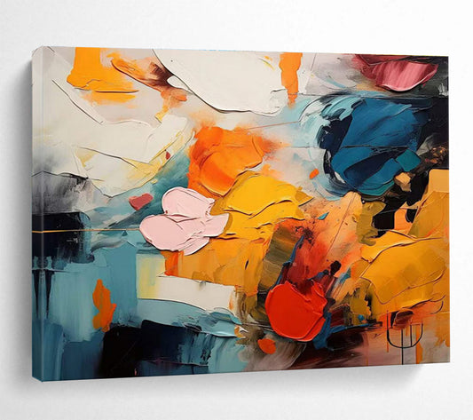 Elevating Original Vast Textured Handmade Abstract Wall Mural for Artistic Enhancement DKH831