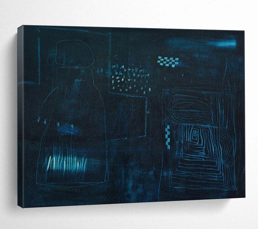 Custom - Sized Giant Abstract Canvas for Art Gallery DKH023