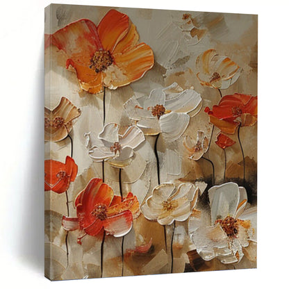 Energetic Hand - Painted Textured Abstract on Canvas for Office & Bedroom DKH1399