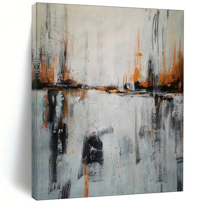 Tranquil & Pastel Hand-Painted Custom Abstract Painting for Bedroom & Hallway LargeART1973