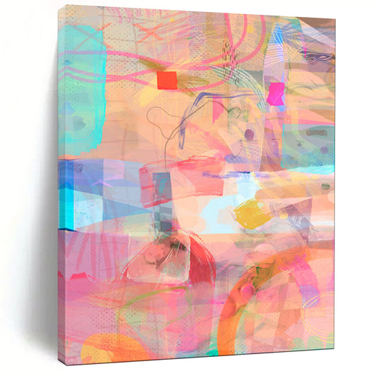 Hand-Painted Bespoke Abstract Canvas for Bar & Hotel LargeART1861