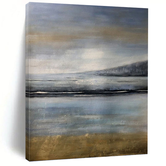 Tall - Stretch Vertical Hand - Painted Textured Custom Abstract Hymn for Hotel and Bedroom DKH1576