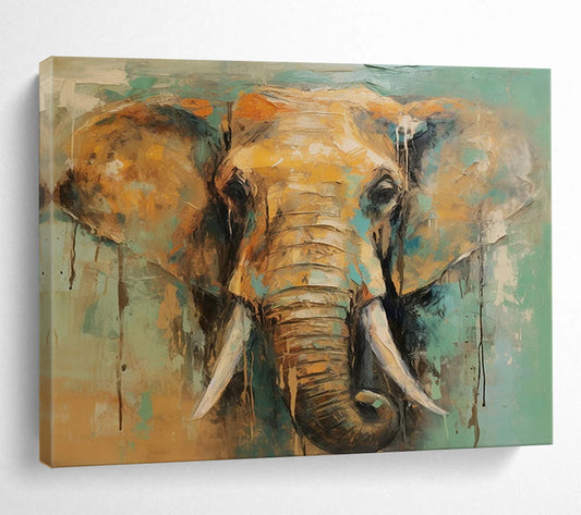 Colorful Elephant Portrait - Vibrant Safari Charm DLZ083