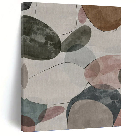 Creatively Directed Hand - Rendered Textured Canvas Abstract for Bedroom & Hallway DKH1157