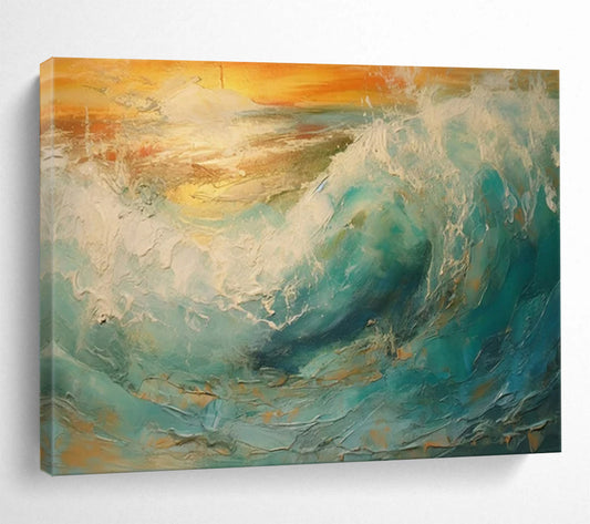 Vintage - Glamour Timeless Abstract Painting for Entryway & Hotel LargeART1801