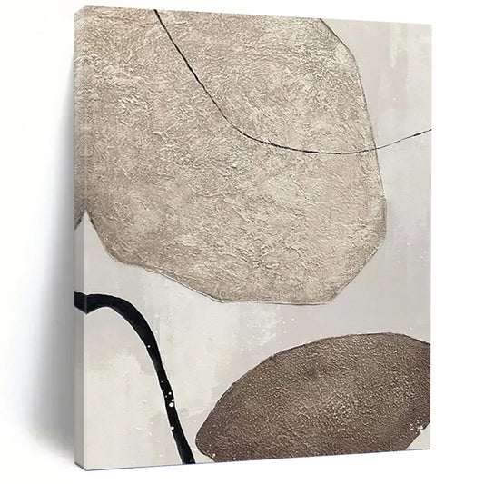 Exclusive Designer - Made Hand - Crafted Textured Canvas Abstract for Hallway & Entryway DKH1121