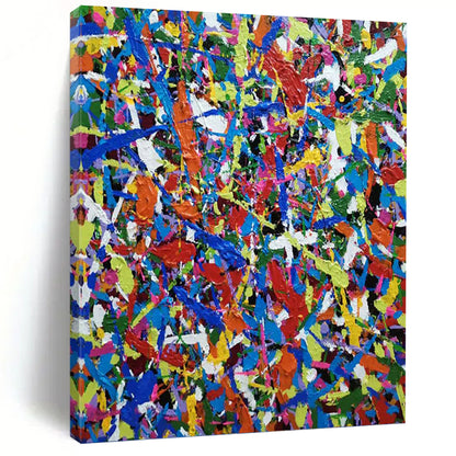 Extended - Proportioned Vertical Hand - Painted Textured Custom Abstract Epic for Office and Bar DKH1566