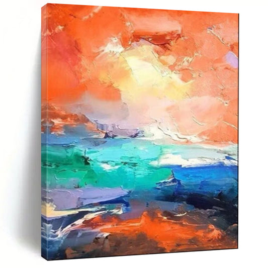 Large-Scale Textured Abstract Wall Art for Office & Loft LargeART2114
