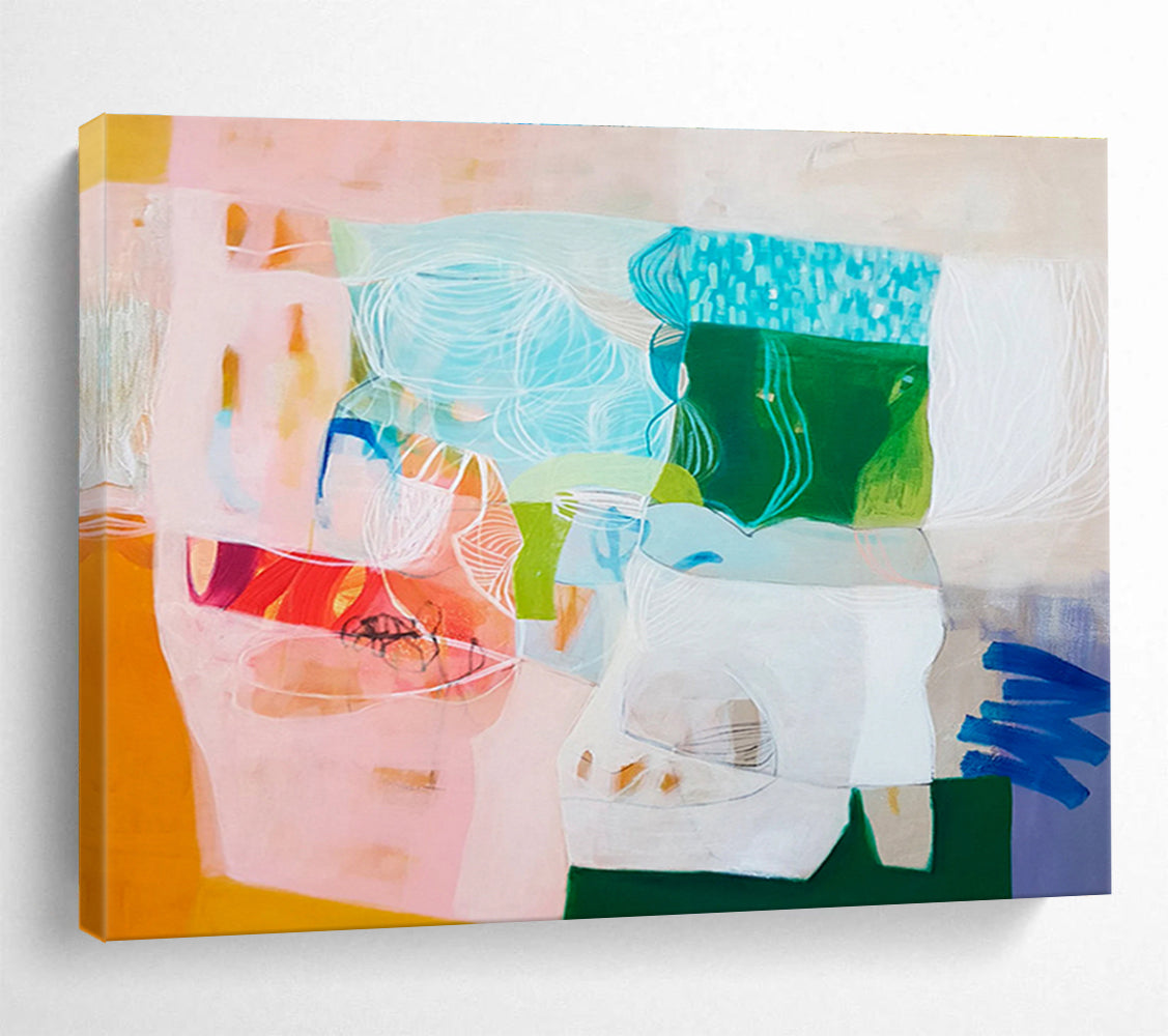 Bespoke Large Abstract Wall Decor for Hotel Suite DKH054